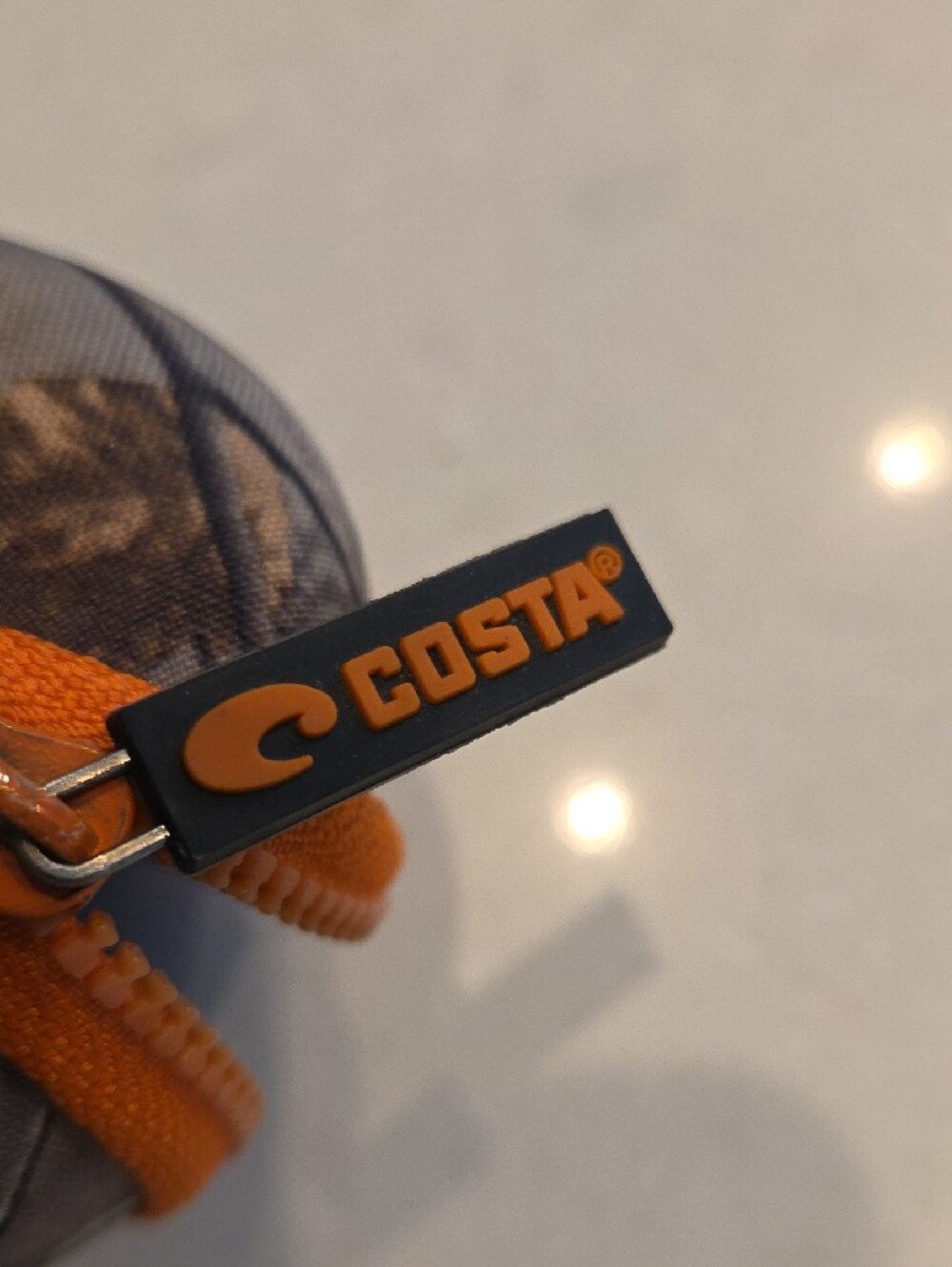 Costa Amber Lens Sun/Shooting Glasses. Case With Accents in Orange and Black - Picture 2 of 6